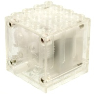Lego natahovací motor 4x4x3, průhledná čirá (45721c01 TRANS-CLEAR)